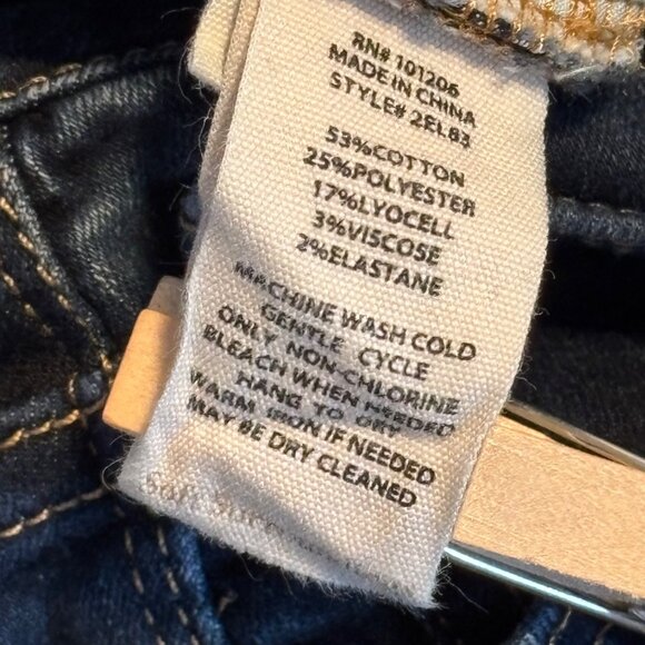 Soft Surroundings Womens Dark Wash Denim Skinny Jeans Size 8 Stretch - Picture 4 of 10